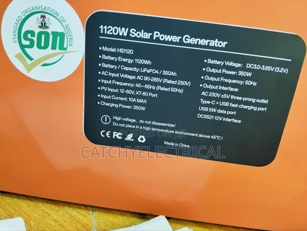 Haisic HS1120 1120Wh Solar Power Generator - Brand New - 1