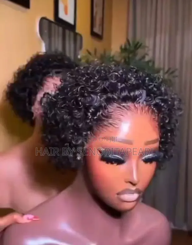 Tiwa Maxi Curly Full Frontal Human Hair Wig - 1