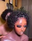 Tiwa Maxi Curly Full Frontal Human Hair Wig - 1