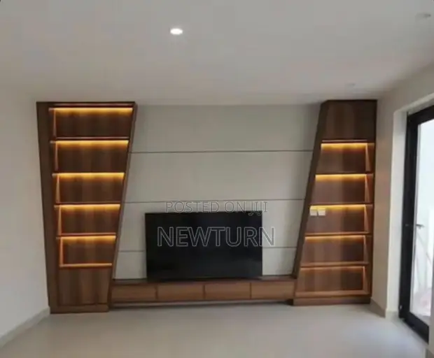 Unique Luxury TV Console with Storage - 1