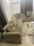 Large L-Shaped Sectional Sofa with Cushions - 1