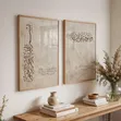 Arabic Script Islamic Wall Art Set (Bismillah) - 1