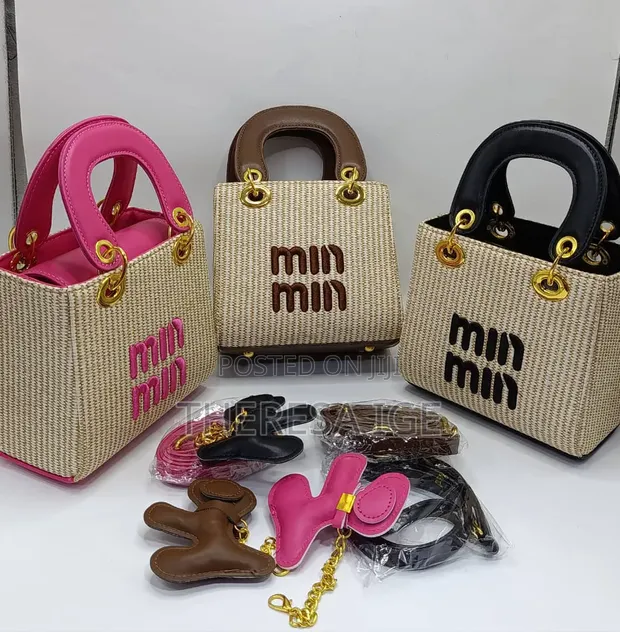 MinMin Handbag - Medium Size, Genuine Leather - 1