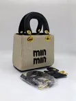 MinMin Handbag - Medium Size, Genuine Leather - 3