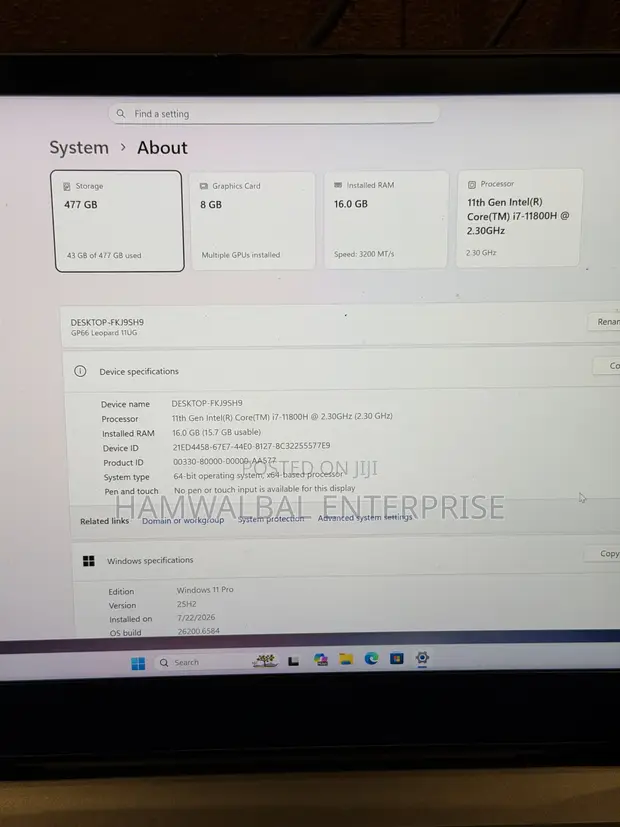 MSI GP66 Leopard 10UG Gaming Laptop - Intel Core i7, RTX 3070 - 1