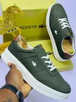 Lacoste Low-Top Lace-Up Leather Sneakers - 1