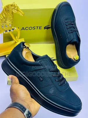 Lacoste Low-Top Lace-Up Leather Sneakers