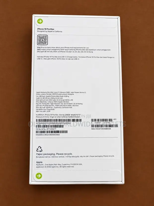 New Apple iPhone 18 Pro Max 256GB Blue - 1