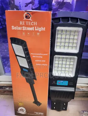 Heavy Duty RE TECH 7000W Waterproof Solar Street Light