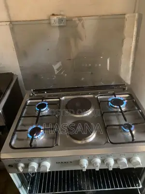 Maxi 6-Burner Gas Cooker with Electric Hotplates & Double Oven
