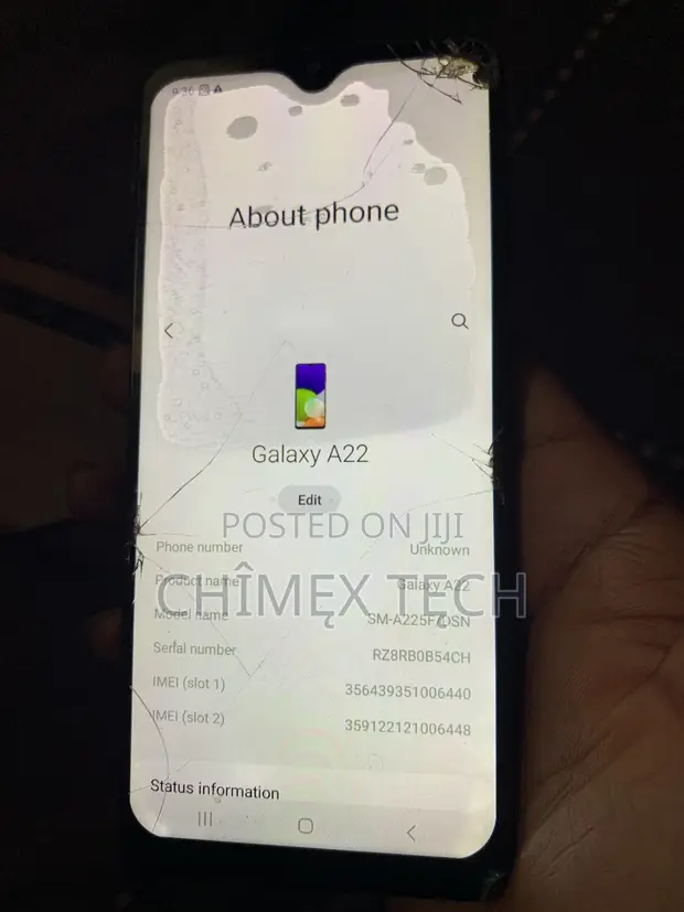 Samsung Galaxy A22 64GB Baki (Fusasshen Fuska) - 1