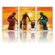 African Sunset Triptych Wall Art Set - 2