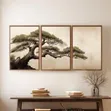 3-Piece Neutral Botanical Canvas Art Set - 2