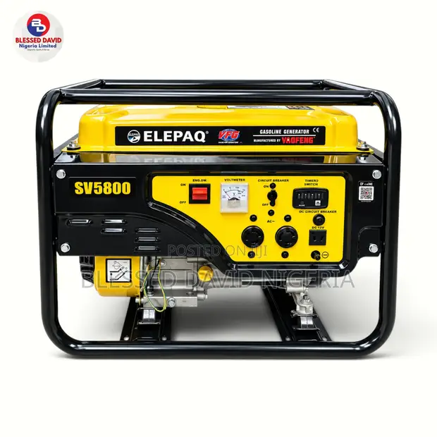 Elepaq Yaofeng SV5200 3.2kva Generator - 100% Copper - 1