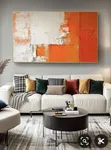 Abstract Hand-Painted Canvas Wall Art - 1