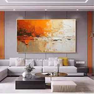 Abstract Hand-Painted Canvas Wall Art