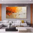 Abstract Hand-Painted Canvas Wall Art - 2