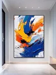 Abstract Textured Palette Knife Oil Painting - 2