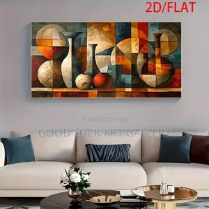 Rustic Village Houses Canvas Wall Art