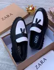 Takalmi Na Asali Na Zara Baki da Fari Mai Kyau ga Maza - 1