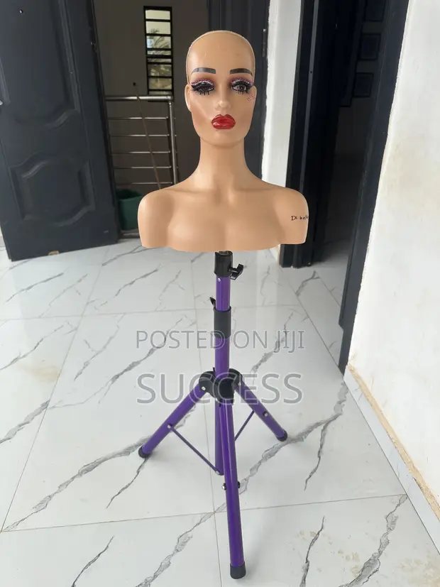 Mannequin Head and Tripod Stand - 1