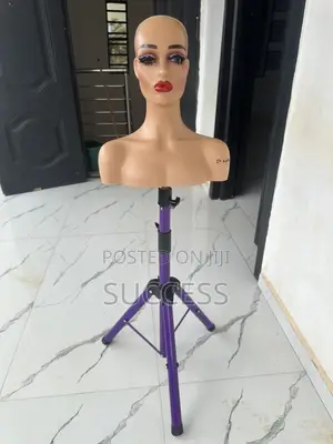Mannequin Head and Tripod Stand
