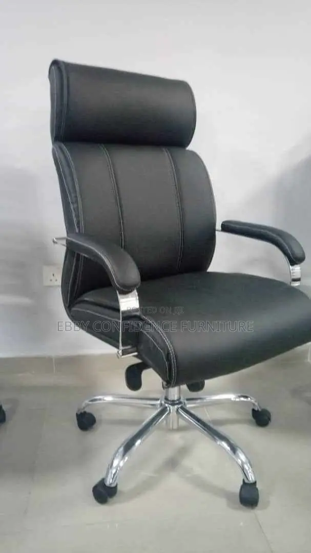 Thick Leather Office Swivel Chair - 1