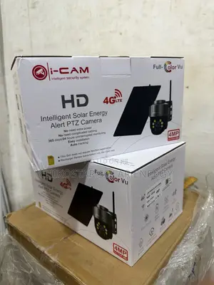 i-Cam 4G LTE Kamara mai Amfani da Hasken Rana PTZ - 4MP Ultra HD