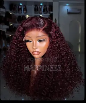 Gashin Mutum Ruwan Wine Pixie Curls - 20 Inch