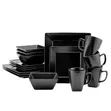 16 Pcs Unbreakable Square Dinner Set - AbsorbaStone - 1