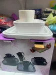 16 Pcs Unbreakable Square Dinner Set - AbsorbaStone - 5