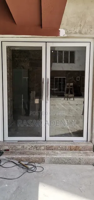 Aluminum Swing Doors - Brand New