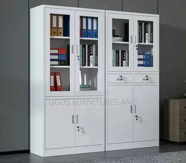 Brand New Boss Office Products Half Glass Cabinet - 1