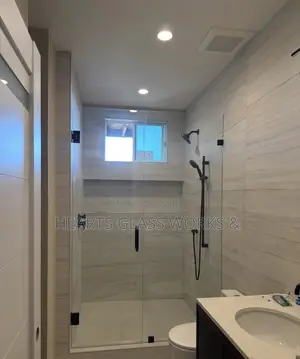 Hinge Door Shower Cubicle with Fixed Panel