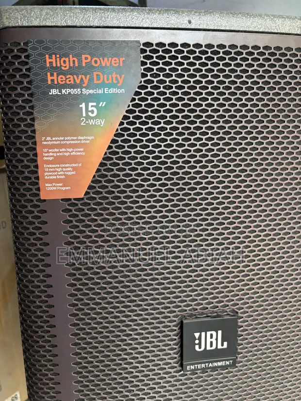 JBL KP055 15" Mai Girman Gaske Mai Ƙarfin Aiki - 1