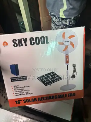Sky Cool Solar Rechargeable Fan
