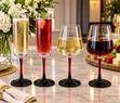 Champagne Flute Glasses - 6 Piece Set - 3