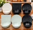 Textured Ceramic Serving Dish Set - 12 Pieces - 3