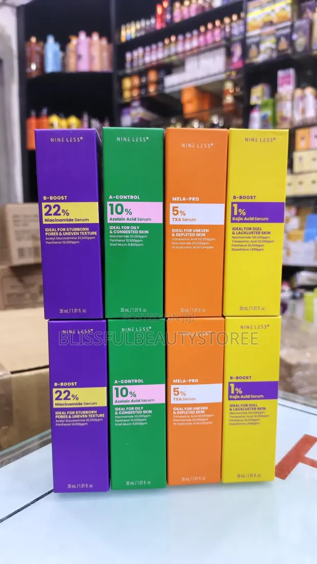 Nine Less Serums - B-Boost, A-Control, Mela-Pro - 1