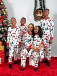 White Tree Family Christmas Pyjamas (Yara har zuwa Girman Manya 3XL) - 2
