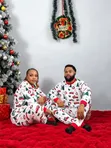 White Tree Family Christmas Pyjamas (Yara har zuwa Girman Manya 3XL) - 3