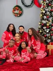 Red Deer Family Christmas Pyjamas - 3