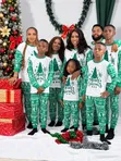Green Tree Family Christmas Pyjamas - 1