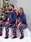 Blue Santa Family Christmas Pyjamas - 3