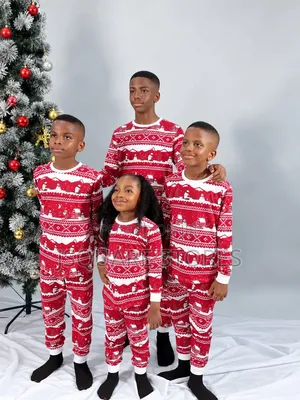 Wine Snowflake Family Christmas Pyjamas
