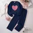 The Children's Place Girls Heart Sweatshirt & Pants Set (Pink) - 2