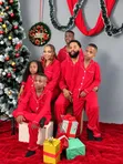 Plain Red Family Christmas Pyjamas (1 Wata - 3XL) - 3