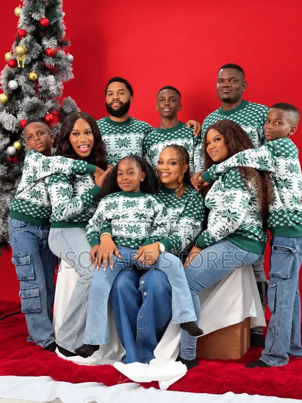 Green Family Christmas Sweater/Cardigan - 1