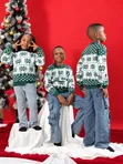 Green Family Christmas Sweater/Cardigan - 2