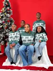 Green Family Christmas Sweater/Cardigan - 3